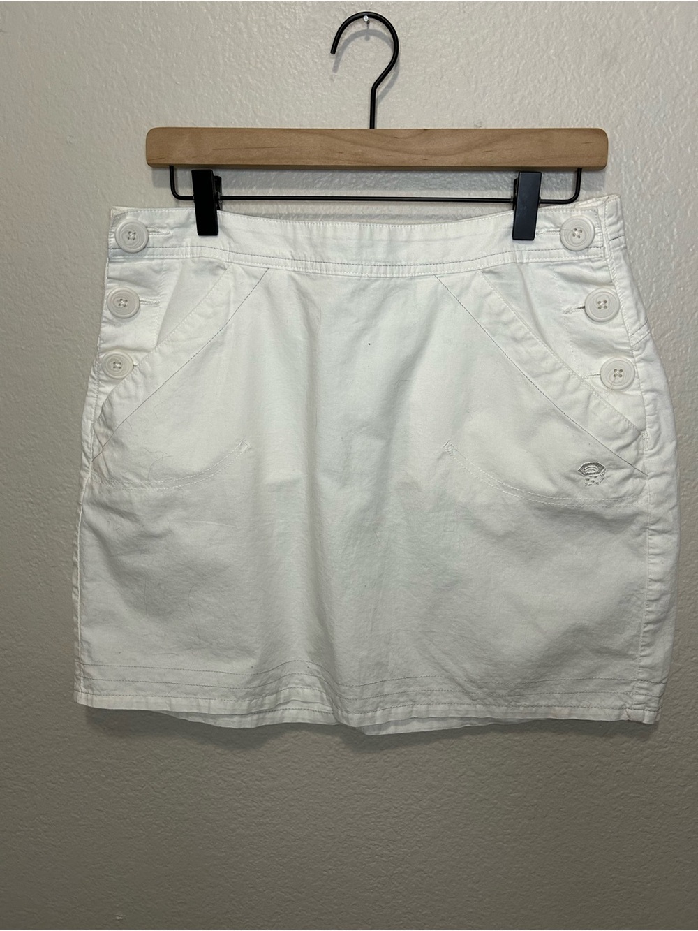 Mountain Hardwear Sandhills Organic Cotton Hemp Mini Skirt Size 8 White